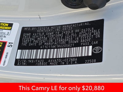 2024 Toyota Camry LE