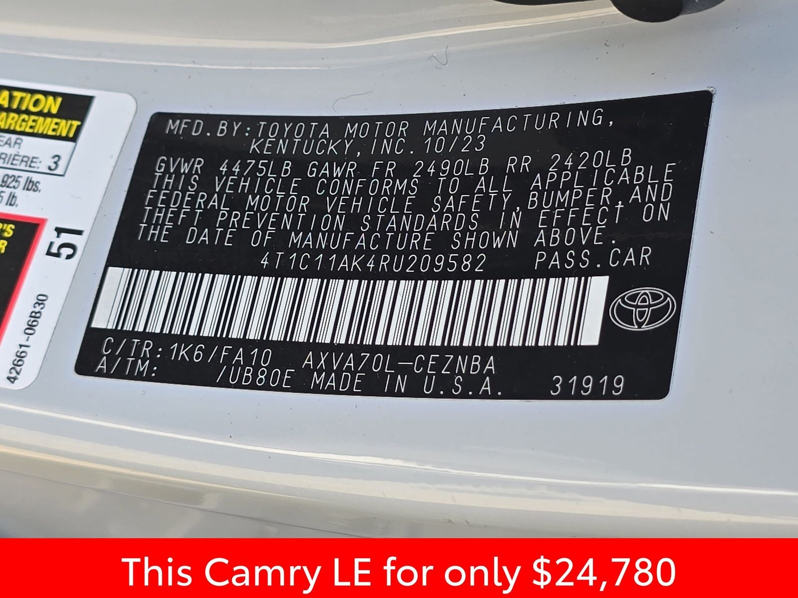 2024 Toyota Camry LE