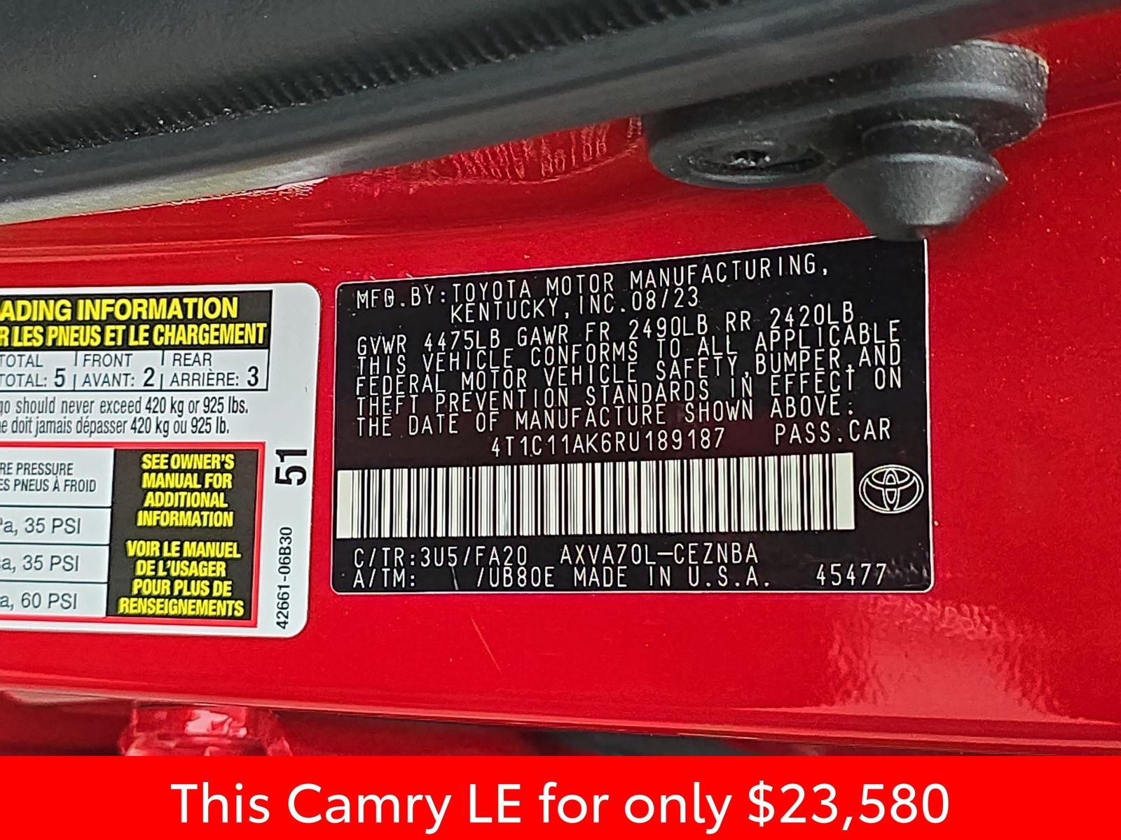 2024 Toyota Camry LE