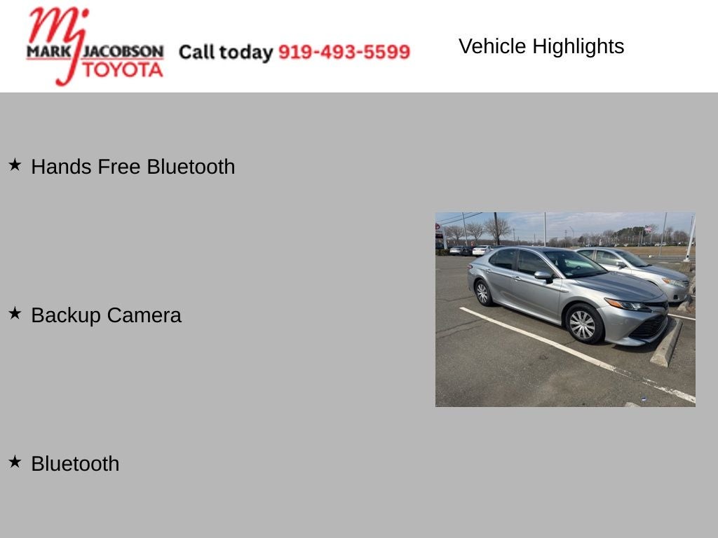 2020 Toyota Camry Hybrid LE