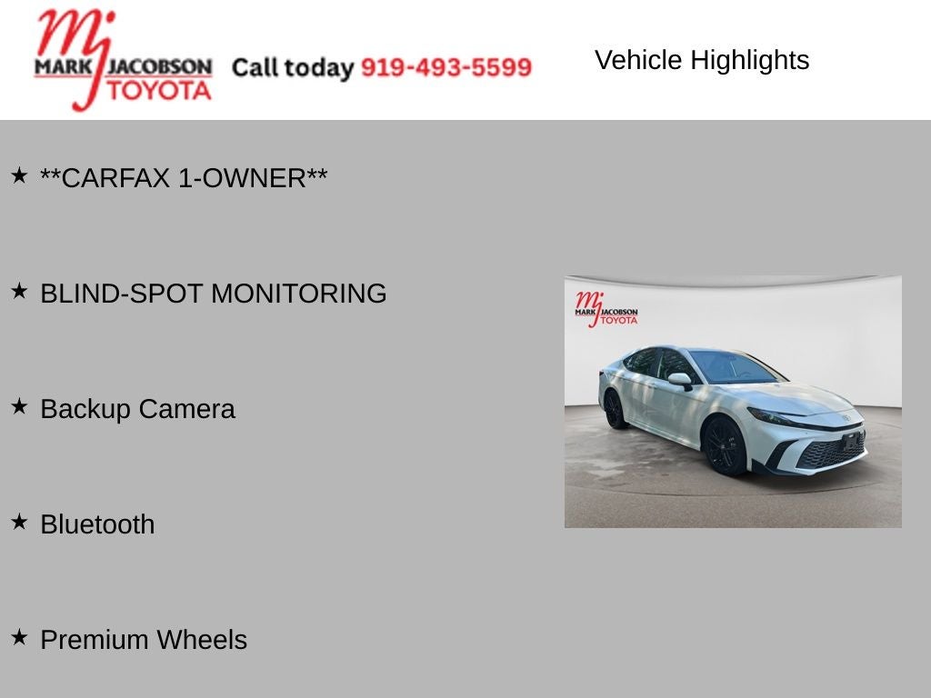 2025 Toyota Camry SE