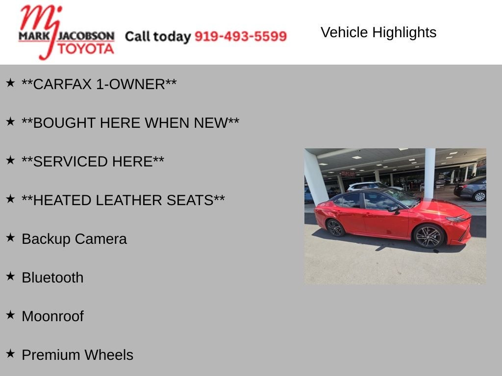 2025 Toyota Camry XSE
