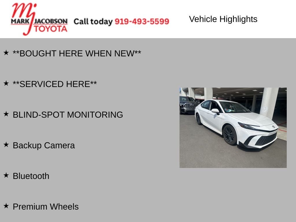 2025 Toyota Camry SE