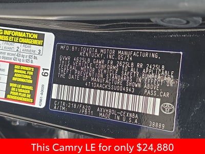 2025 Toyota Camry LE