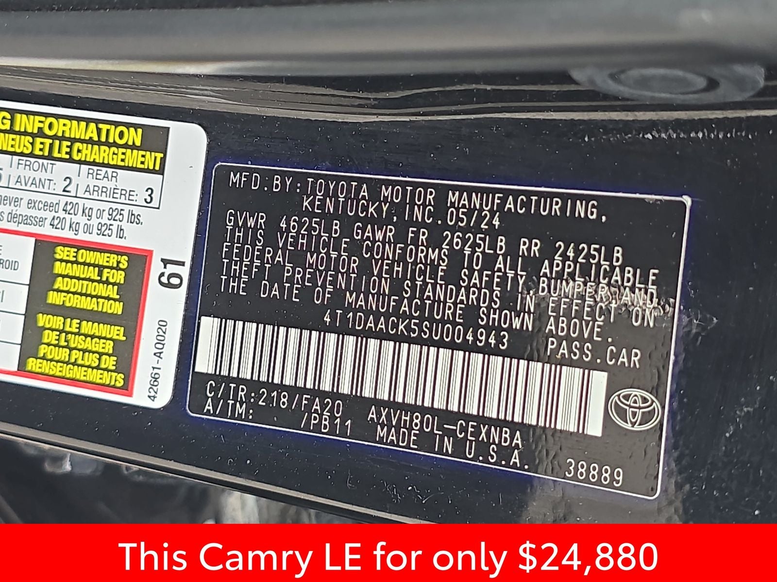 2025 Toyota Camry LE