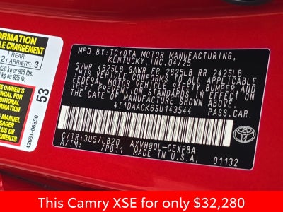 2025 Toyota Camry XSE