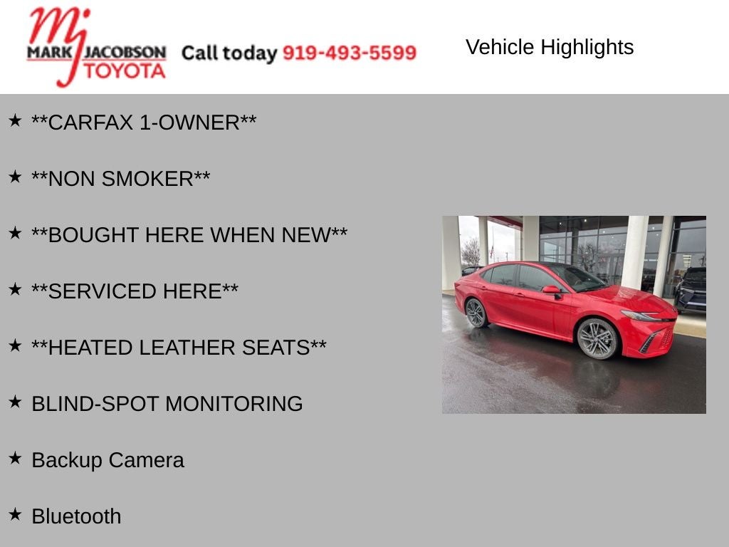 2025 Toyota Camry XSE