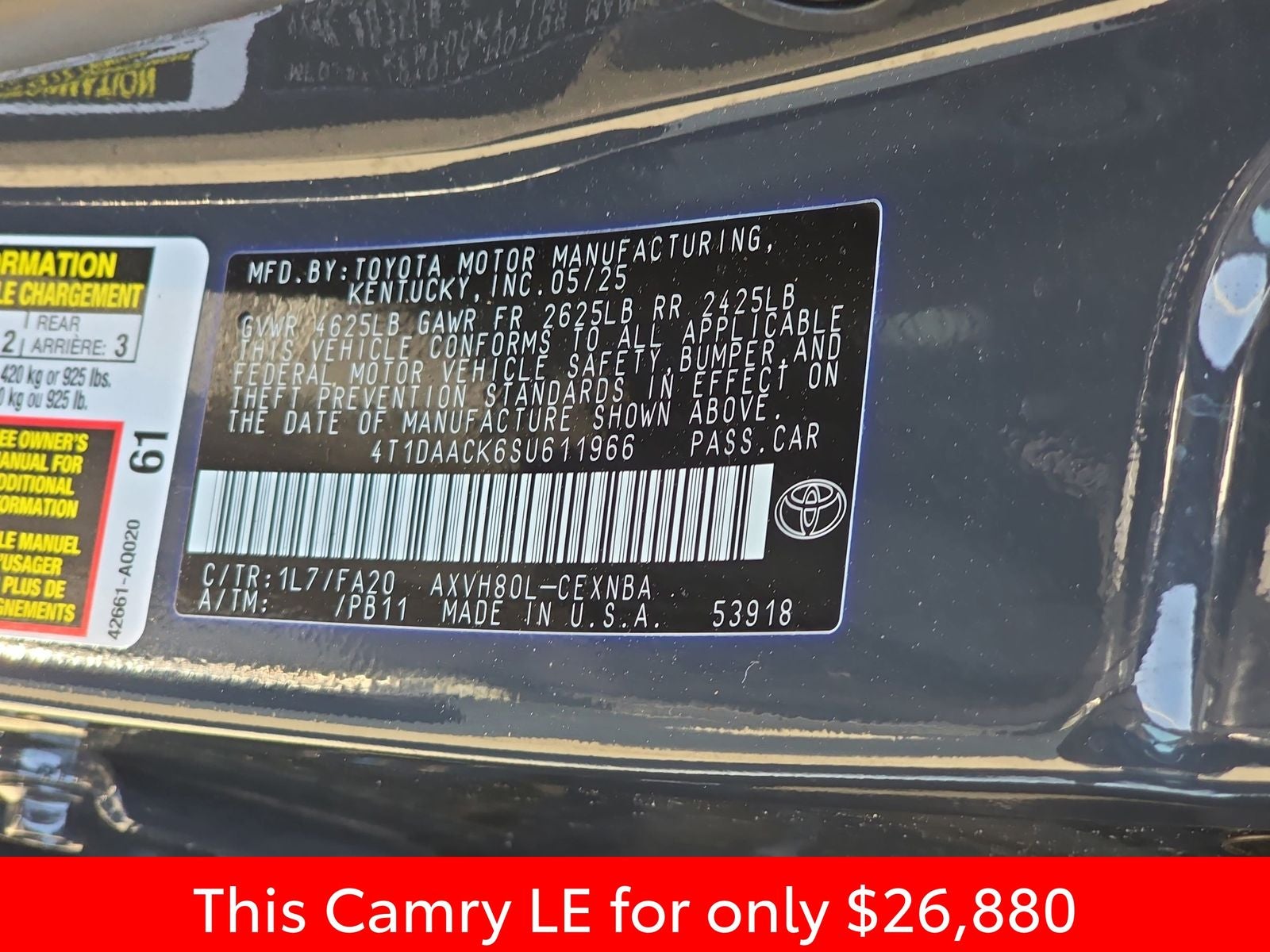 2025 Toyota Camry LE