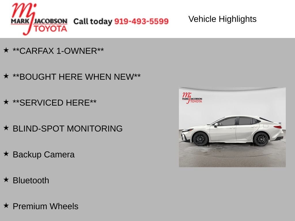 2025 Toyota Camry SE