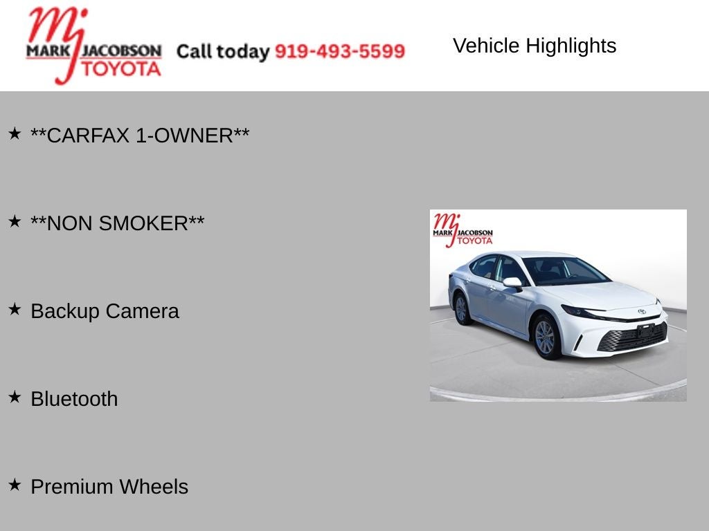 2025 Toyota Camry LE