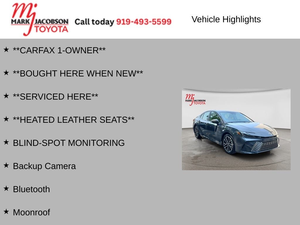 2025 Toyota Camry XLE