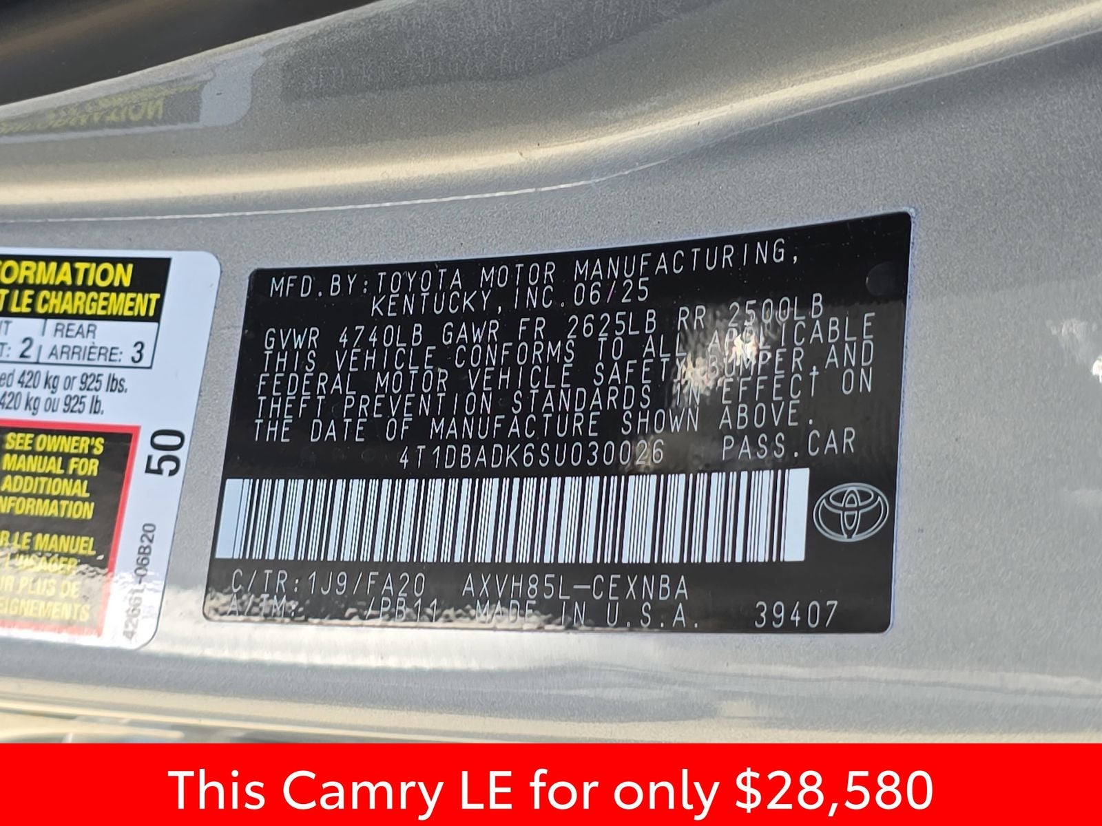 2025 Toyota Camry LE