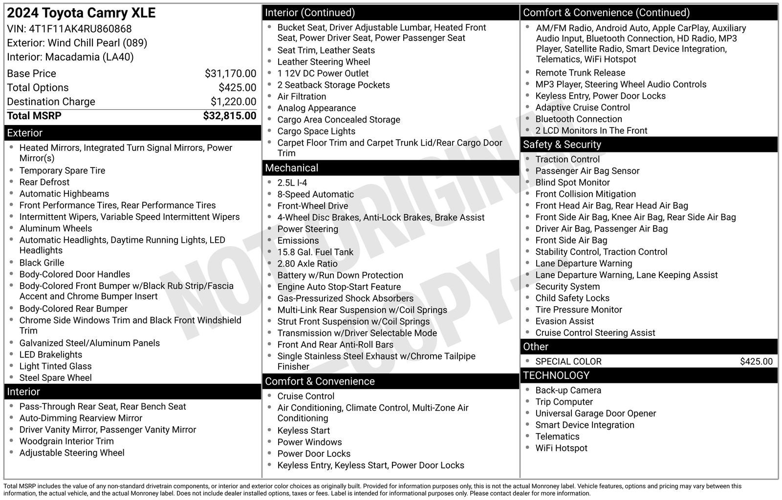 2024 Toyota Camry XLE