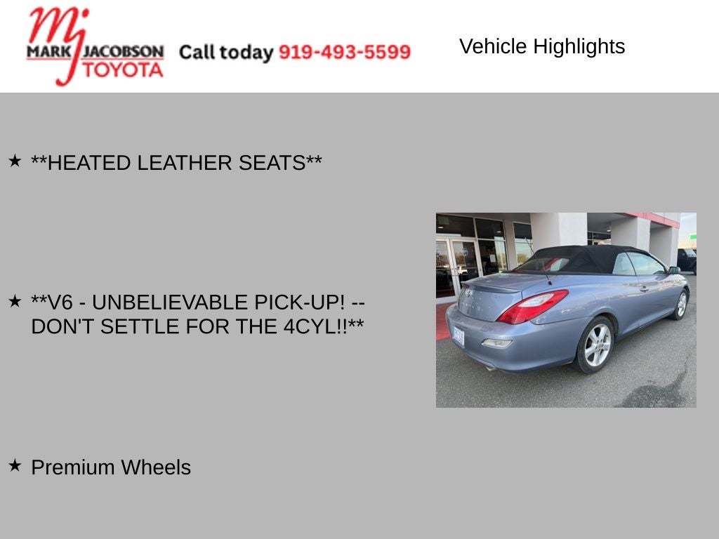 2008 Toyota Camry Solara SLE