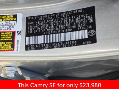 2024 Toyota Camry SE