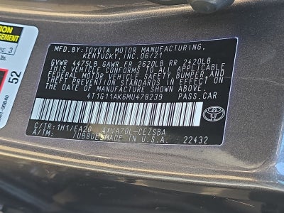 2021 Toyota Camry SE