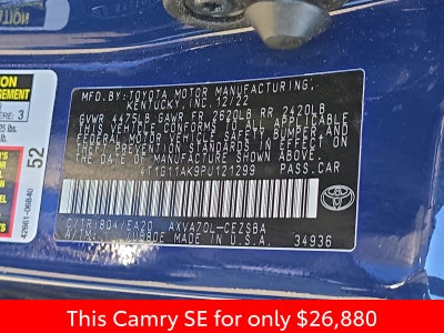 2023 Toyota Camry SE