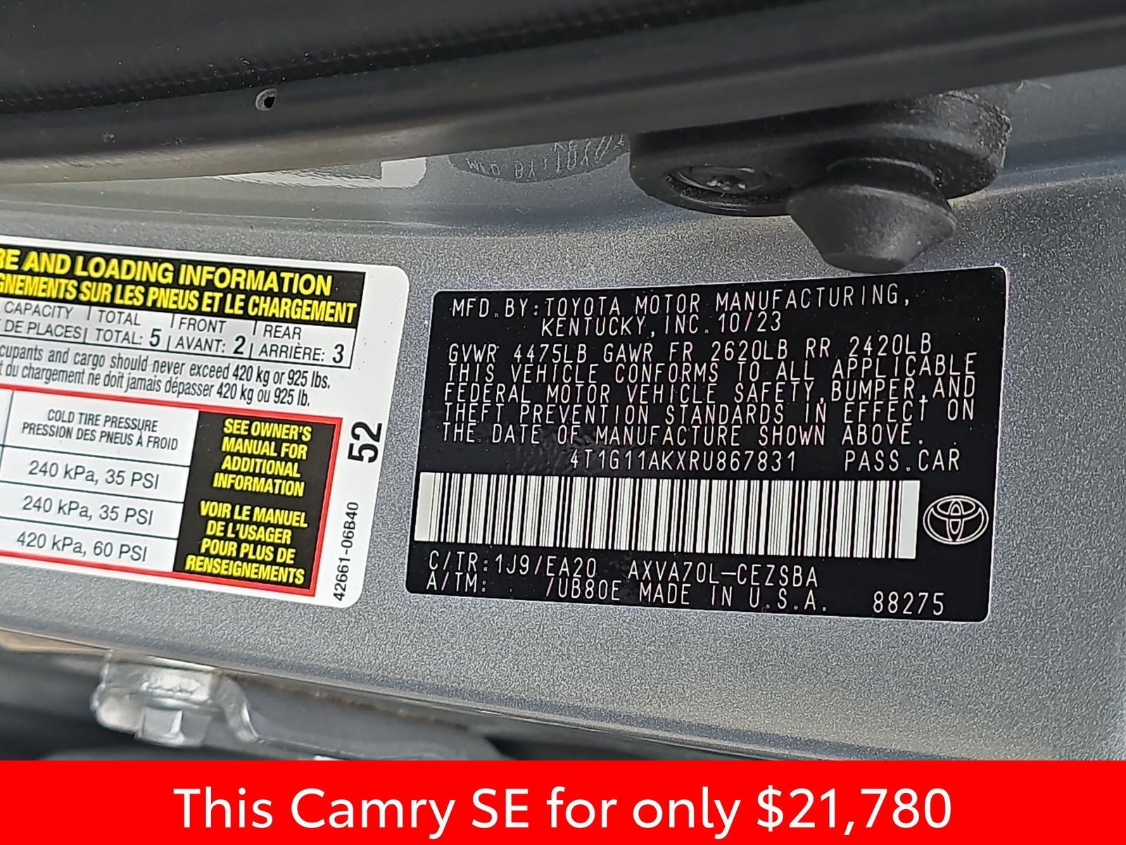 2024 Toyota Camry SE