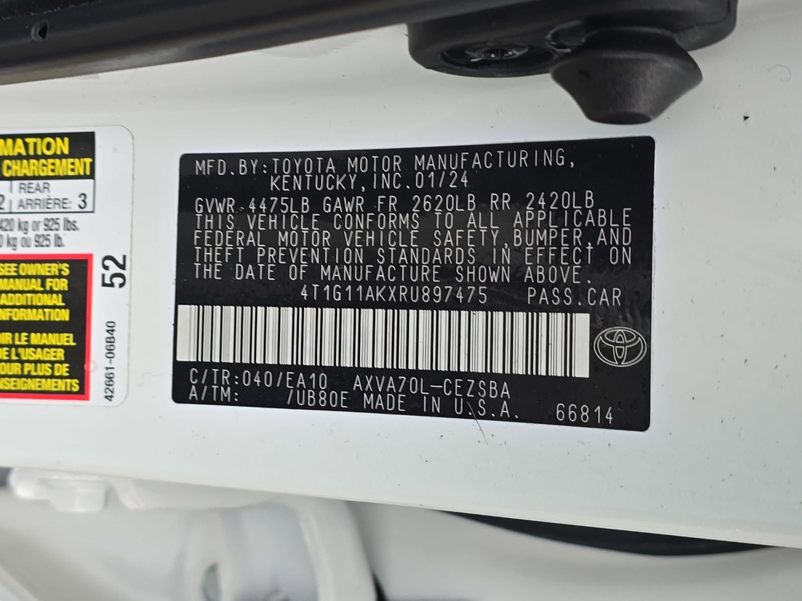 2024 Toyota Camry SE