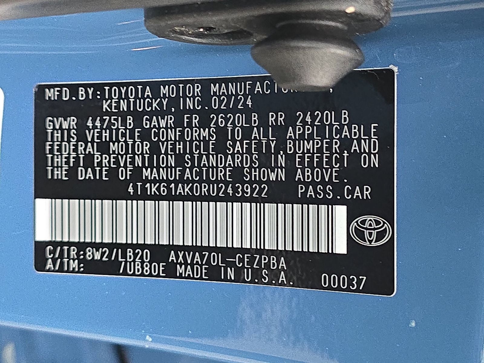 2024 Toyota Camry XSE