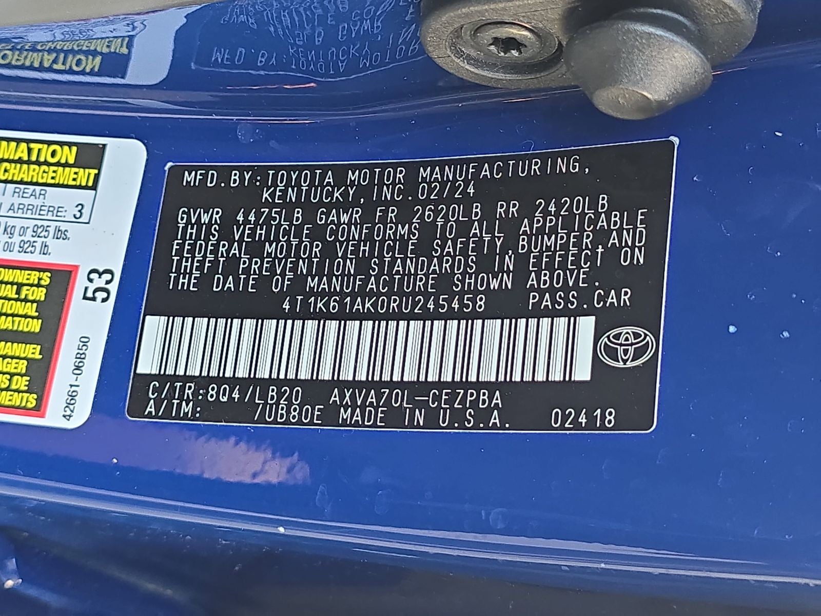 2024 Toyota Camry XSE