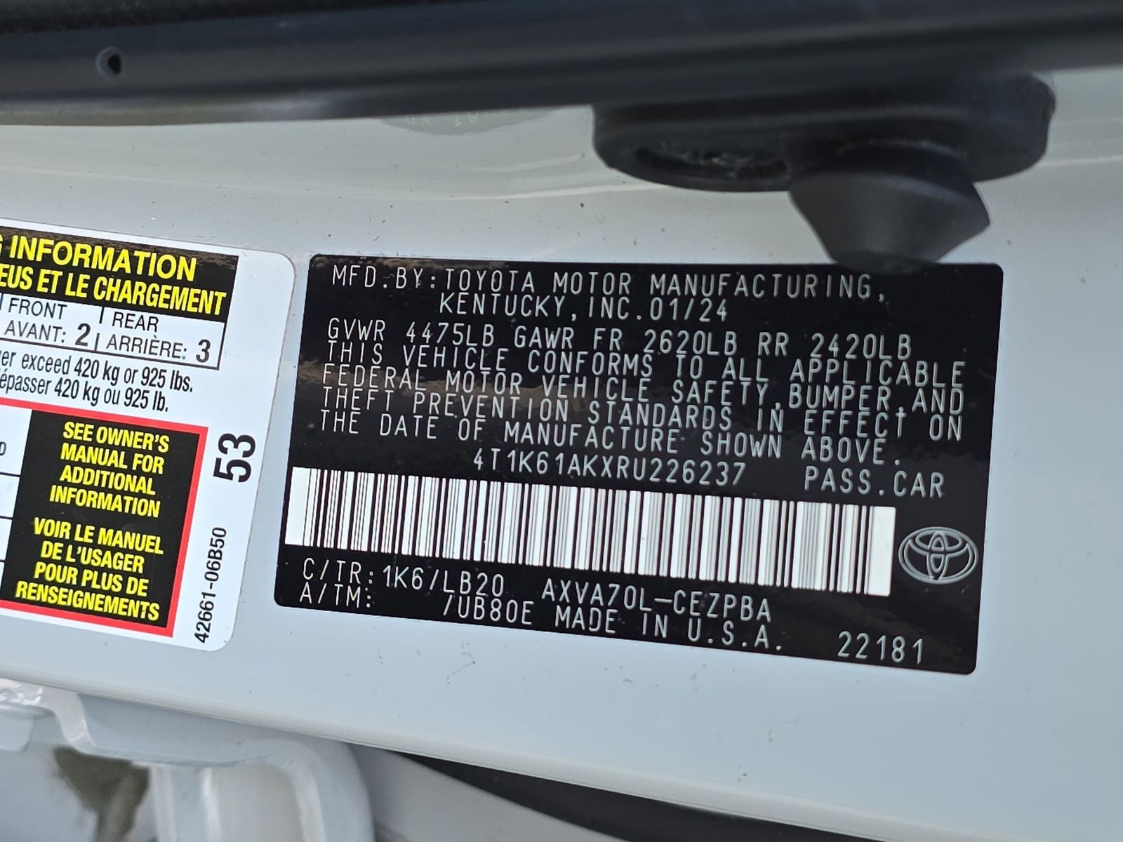 2024 Toyota Camry XSE