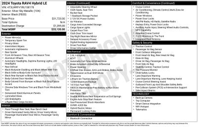 2024 Toyota RAV4 Hybrid LE