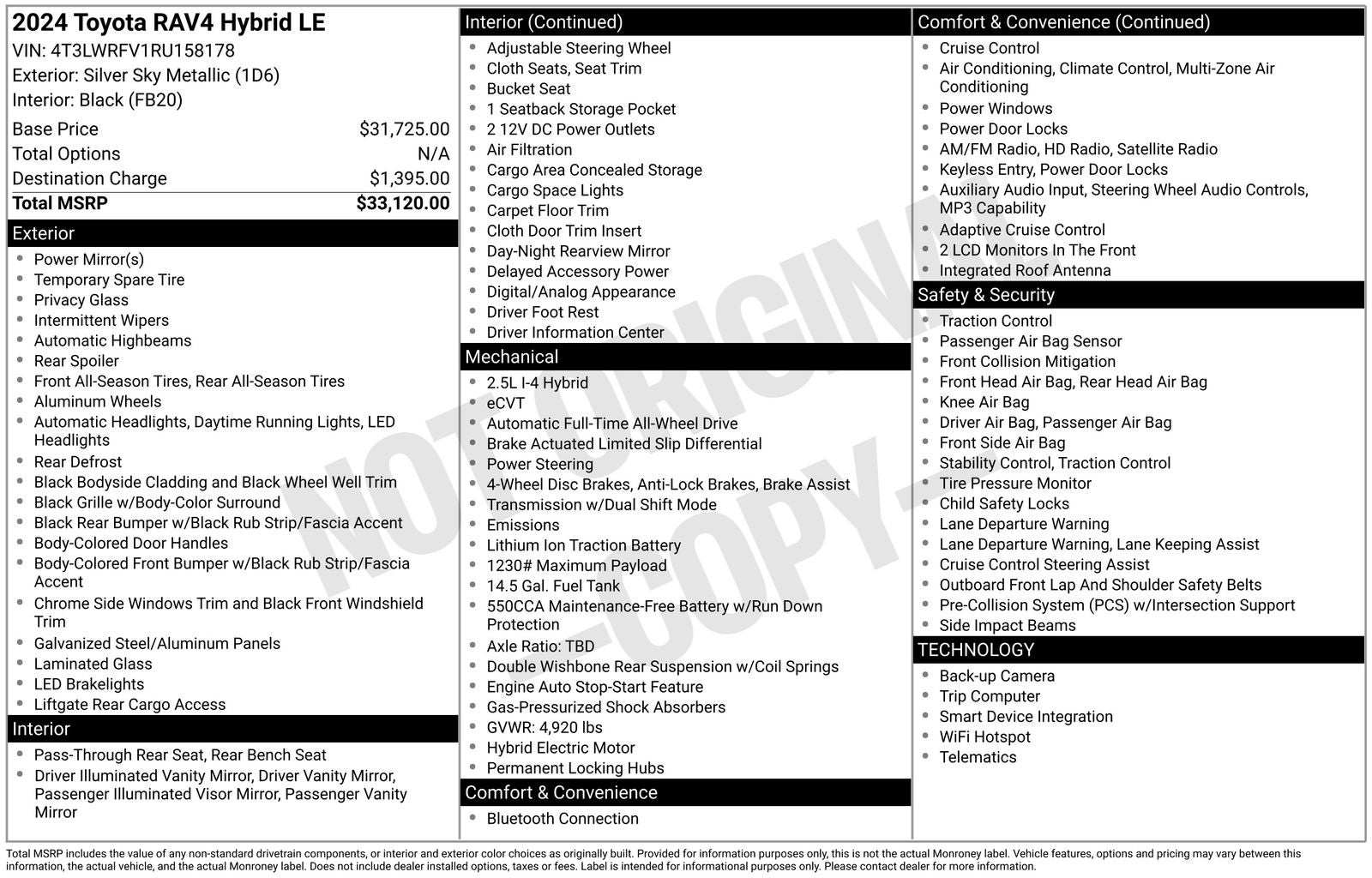 2024 Toyota RAV4 Hybrid LE