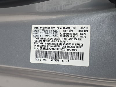 2012 Honda Odyssey LX