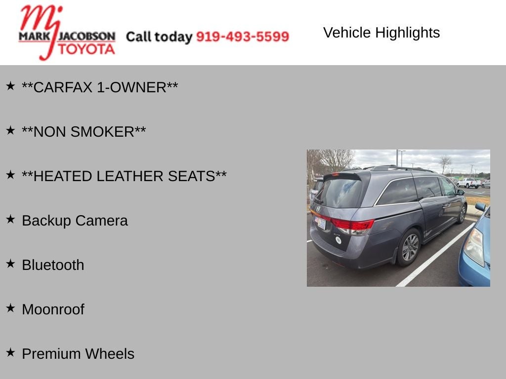 2015 Honda Odyssey Touring