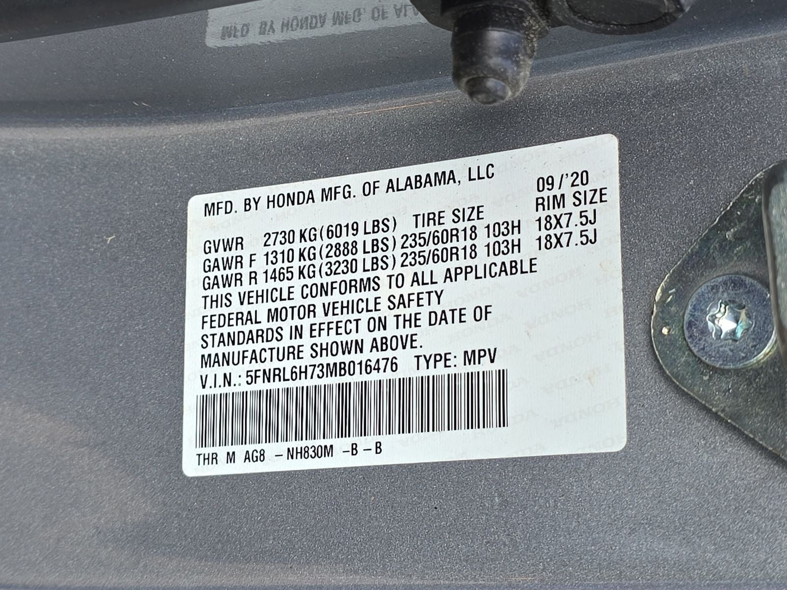 2021 Honda Odyssey EX-L