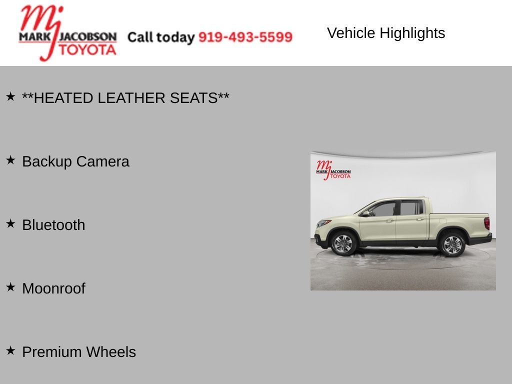 2019 Honda Ridgeline RTL-T