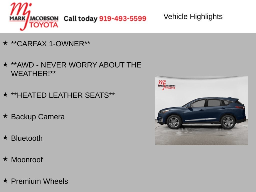 2019 Acura RDX Advance Package SH-AWD