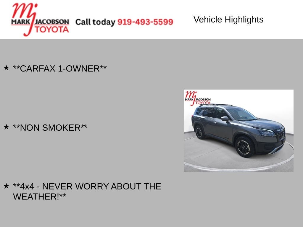 2025 Nissan Pathfinder Rock Creek