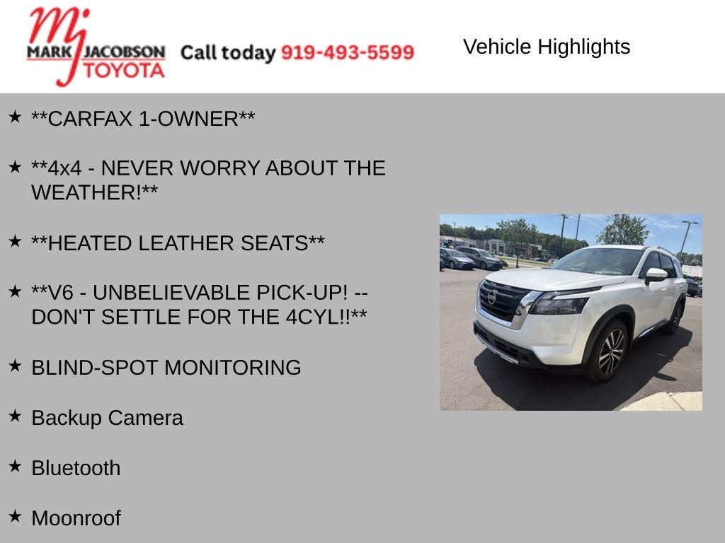 2025 Nissan Pathfinder Platinum