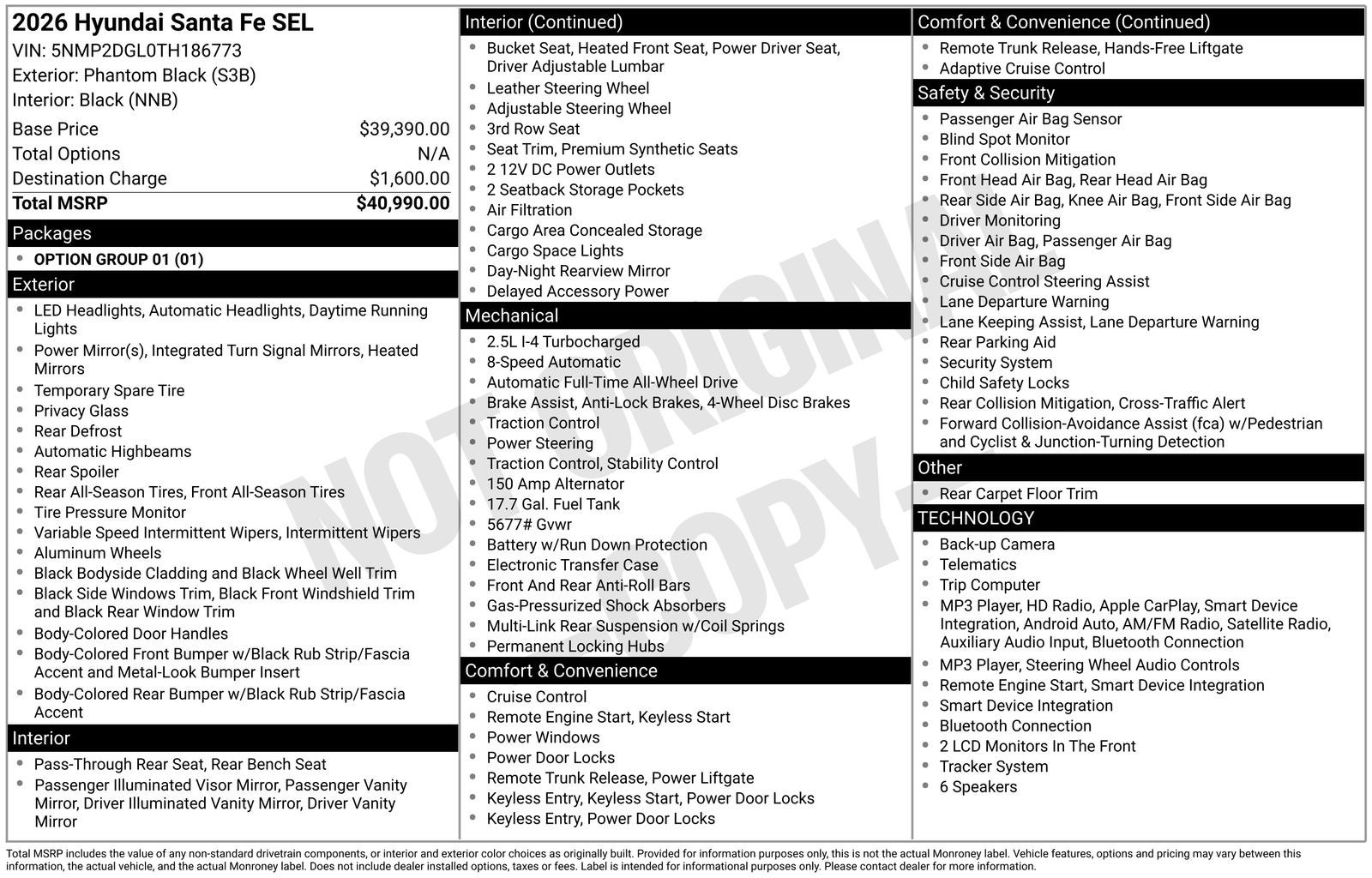 2026 Hyundai Santa Fe SEL