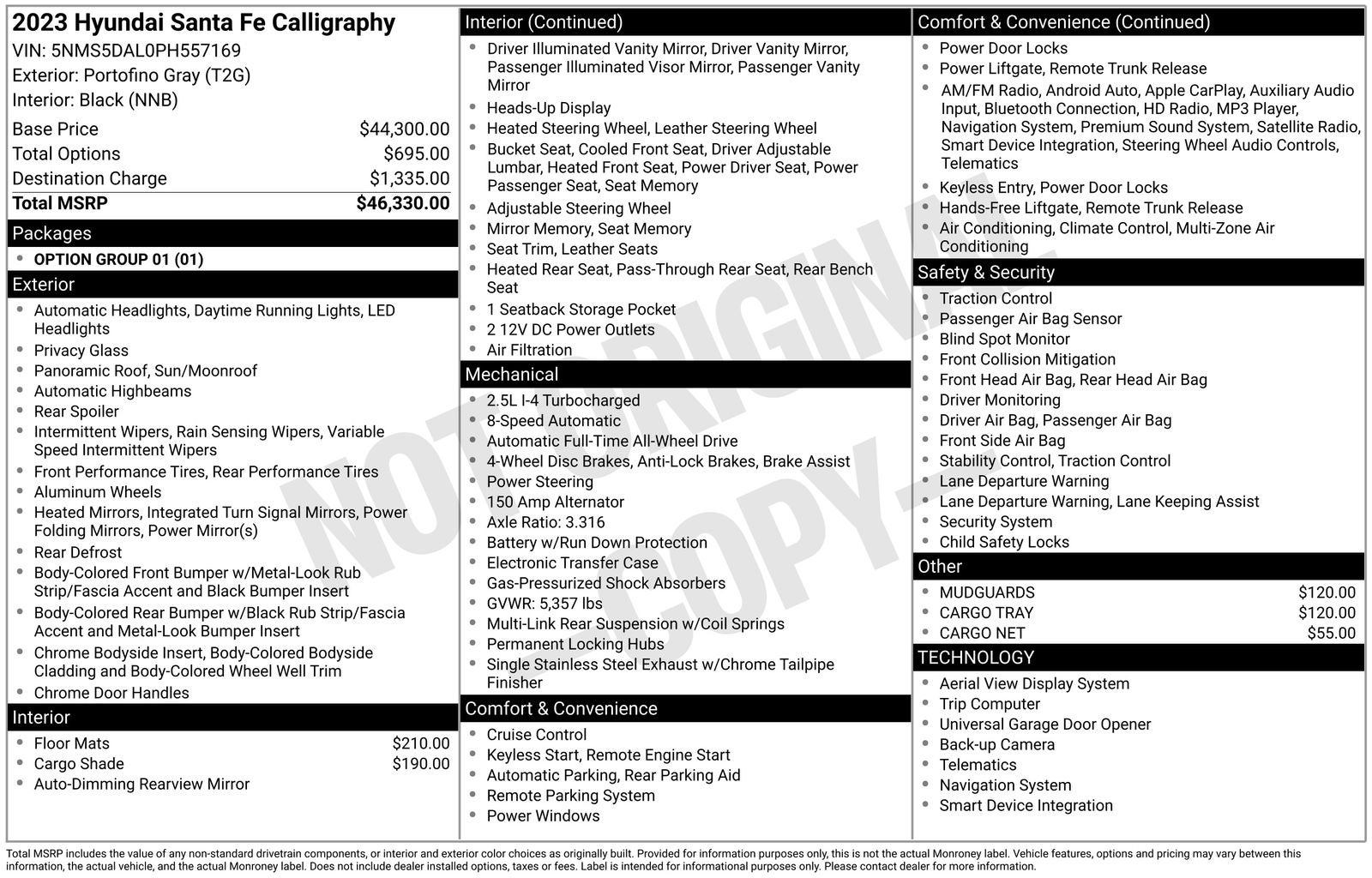 2023 Hyundai Santa Fe Calligraphy