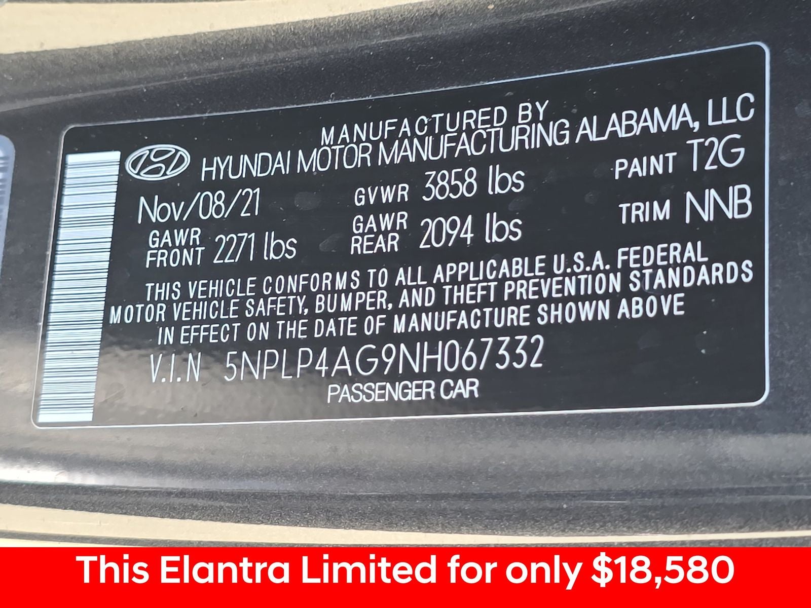 2022 Hyundai Elantra Limited