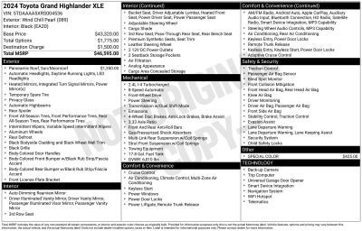 2024 Toyota Grand Highlander XLE