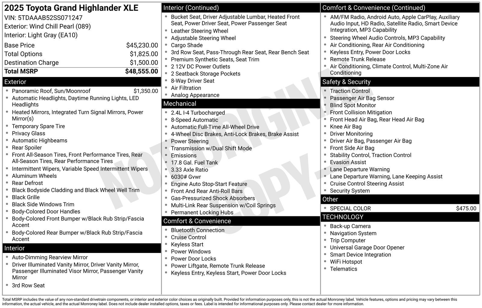 2025 Toyota Grand Highlander XLE