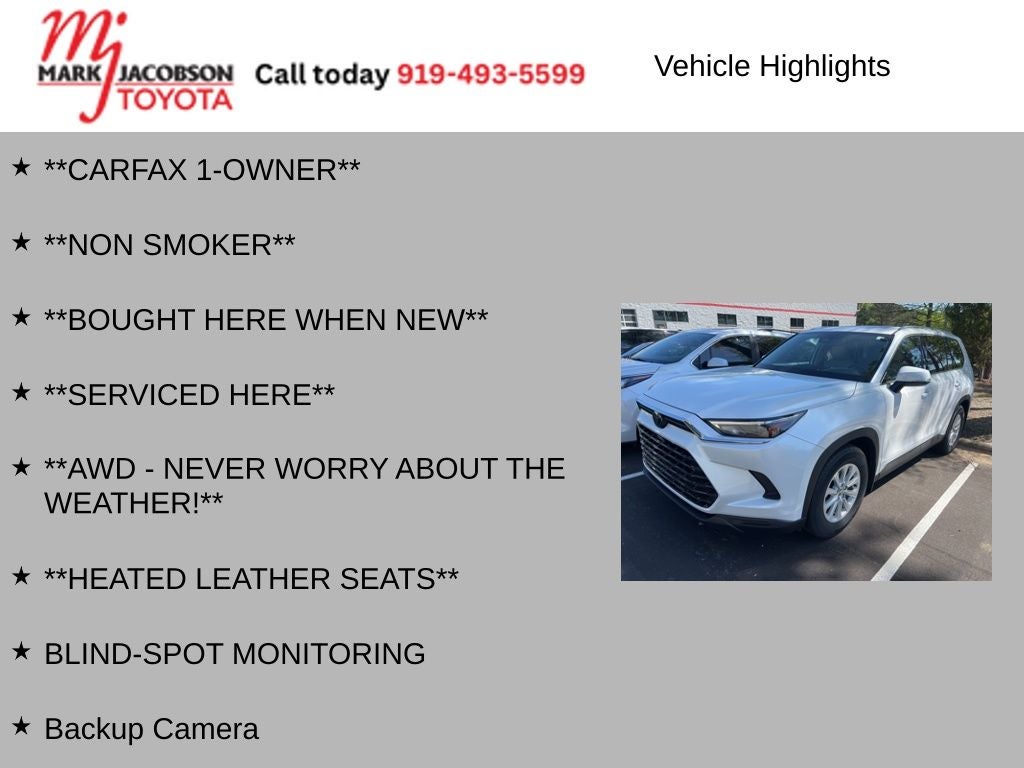 2025 Toyota Grand Highlander XLE