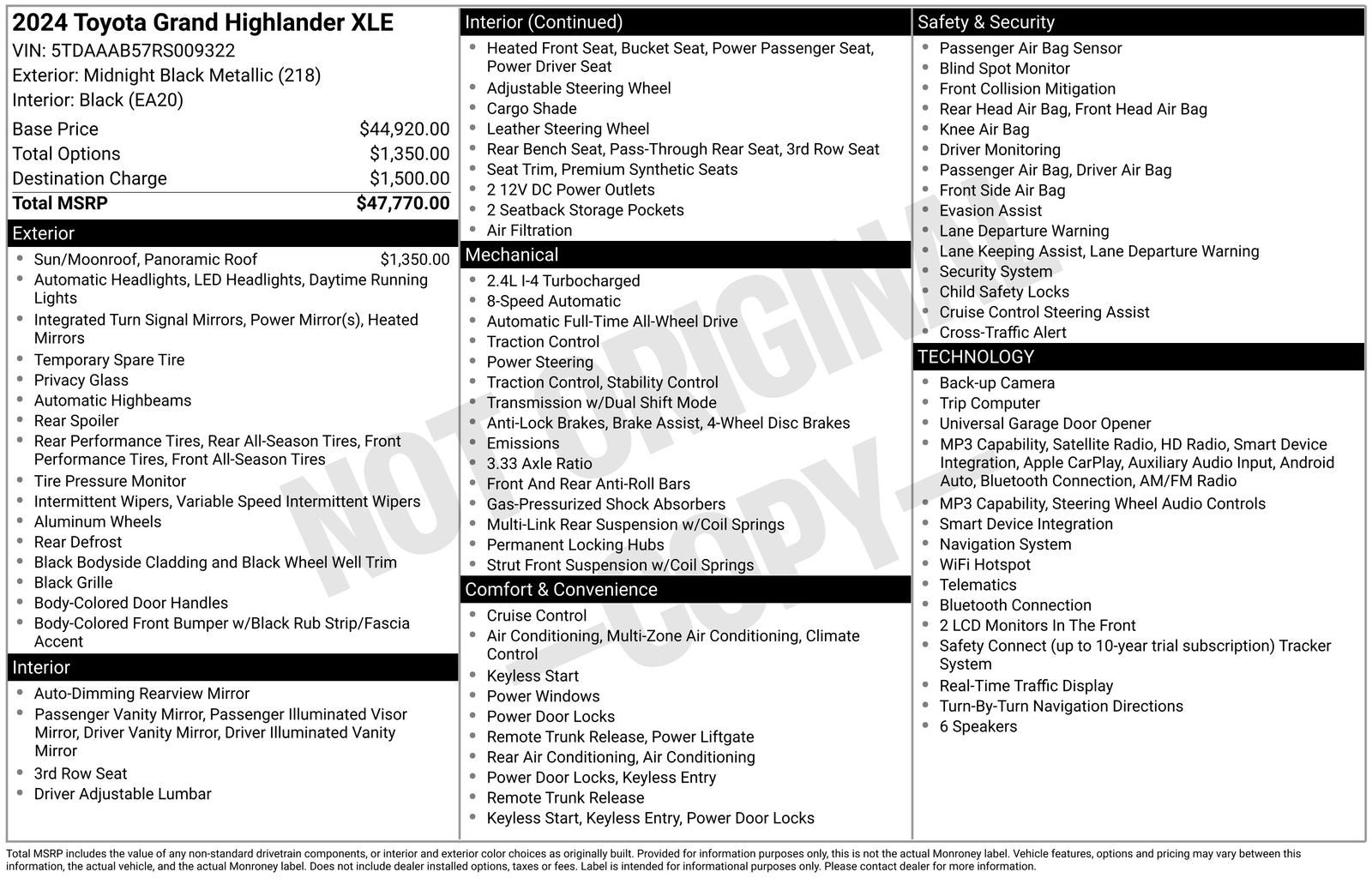 2024 Toyota Grand Highlander XLE