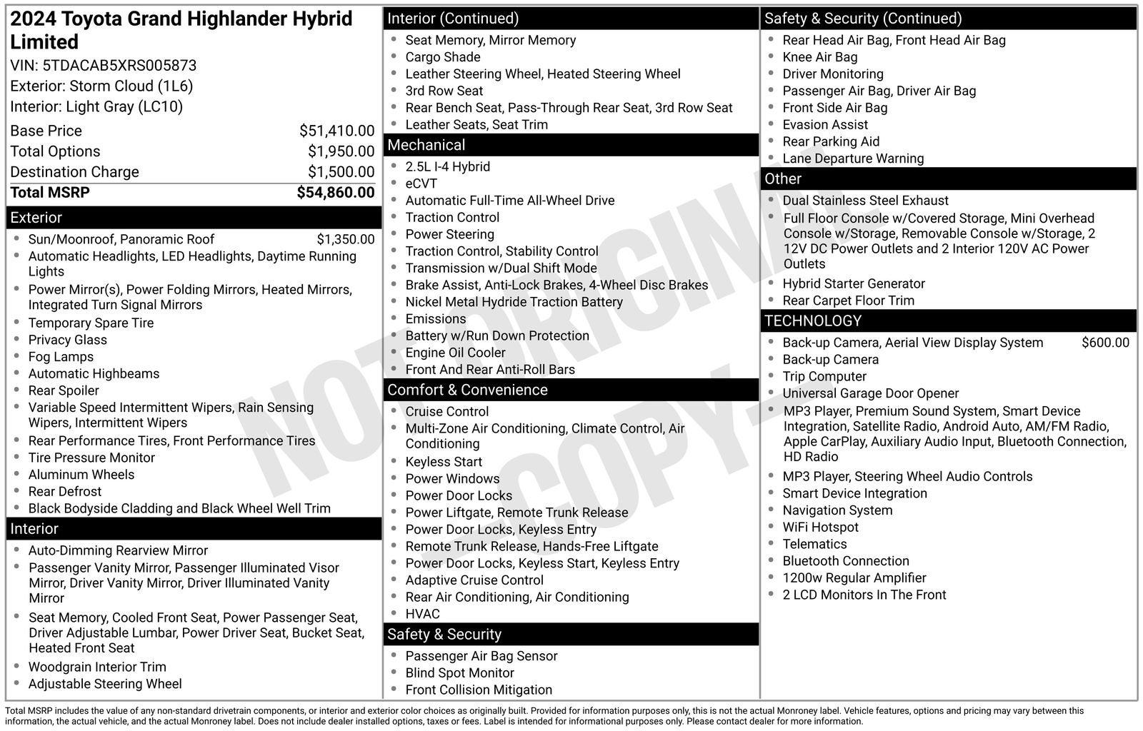 2024 Toyota Grand Highlander Hybrid Limited