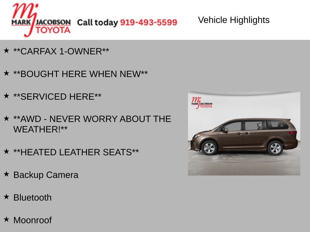 2020 Toyota Sienna Limited 7 Passenger