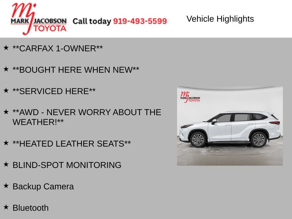 2026 Toyota Highlander Hybrid Platinum