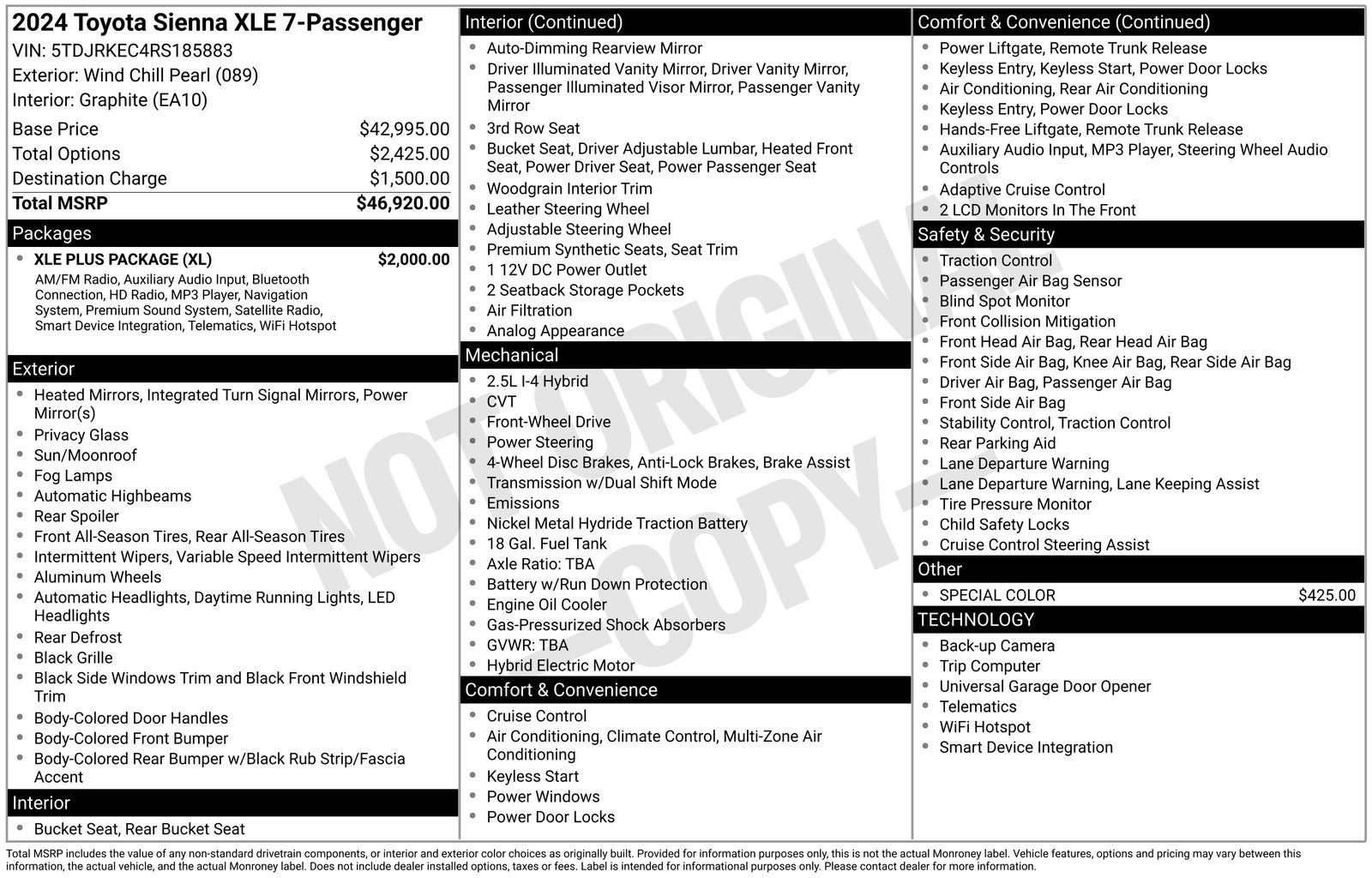 2024 Toyota Sienna XLE