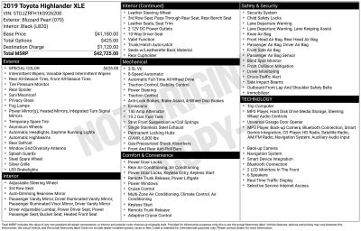 2019 Toyota Highlander XLE
