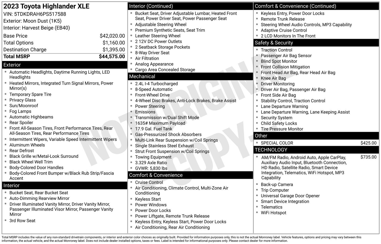 2023 Toyota Highlander XLE