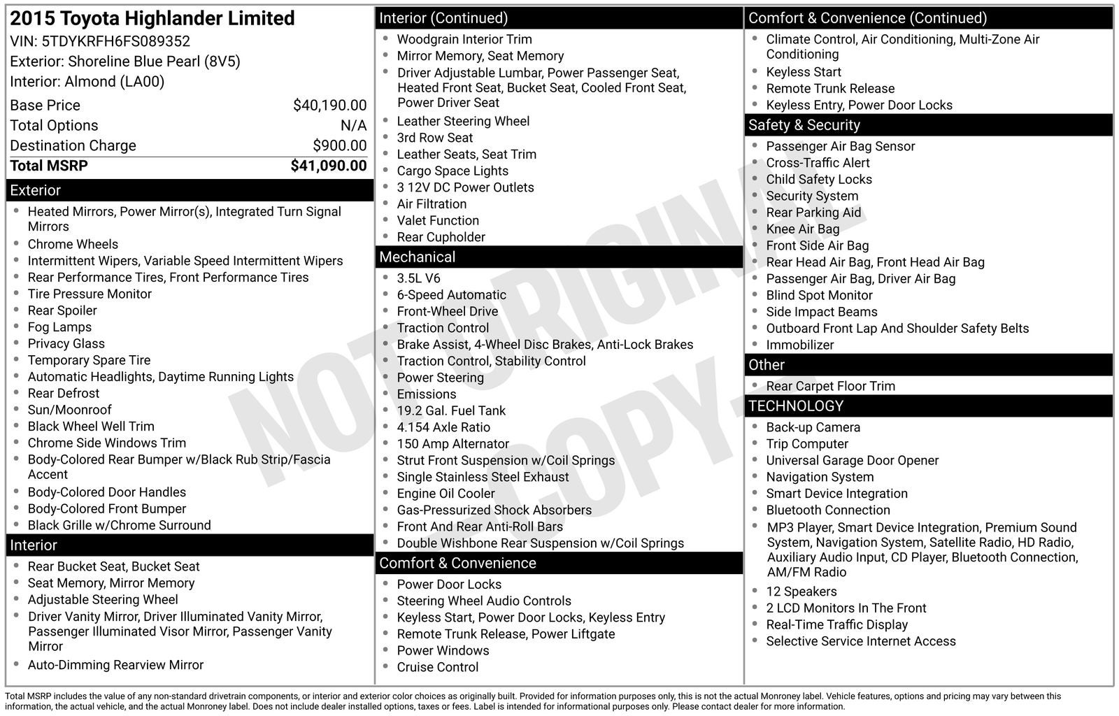 2015 Toyota Highlander Limited
