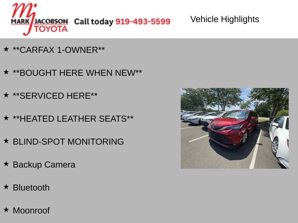 2025 Toyota Sienna XLE 8 Passenger